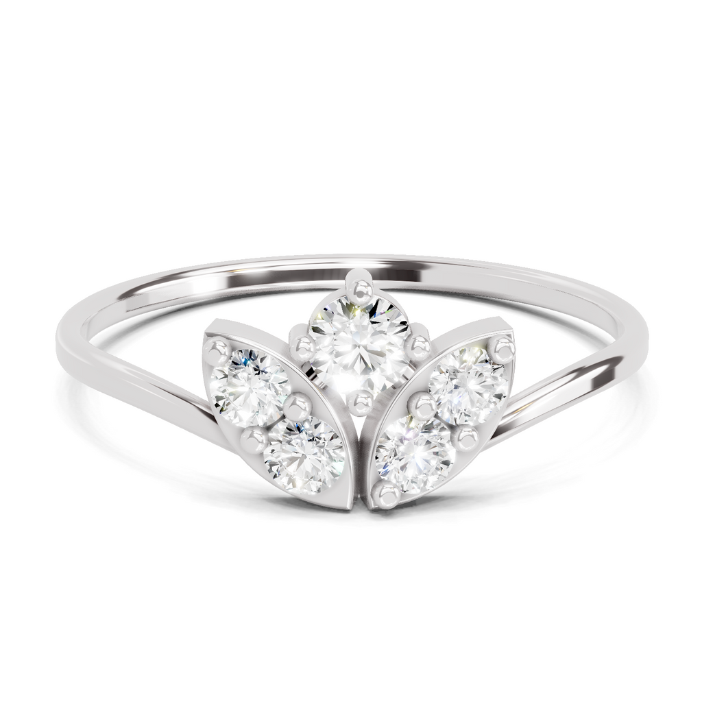 0.25 Carat Floral Grace Diamond Engagement Ring
