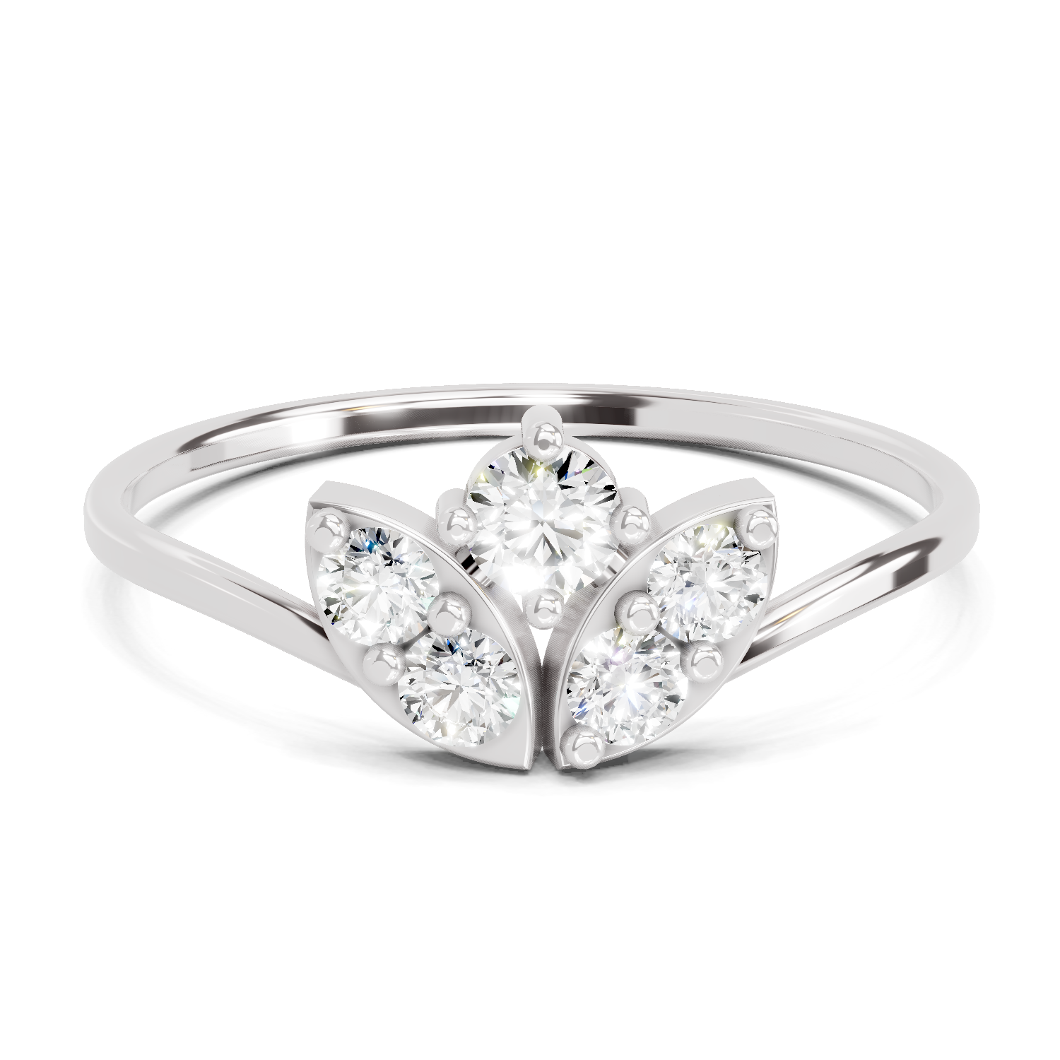 0.25 Carat Floral Grace Diamond Engagement Ring