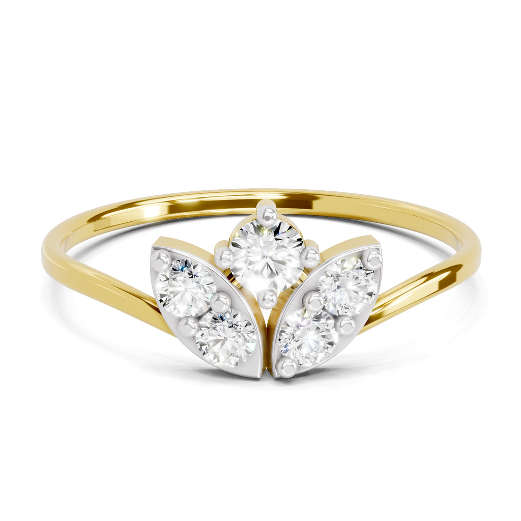 0.25 Carat Floral Grace Diamond Engagement Ring