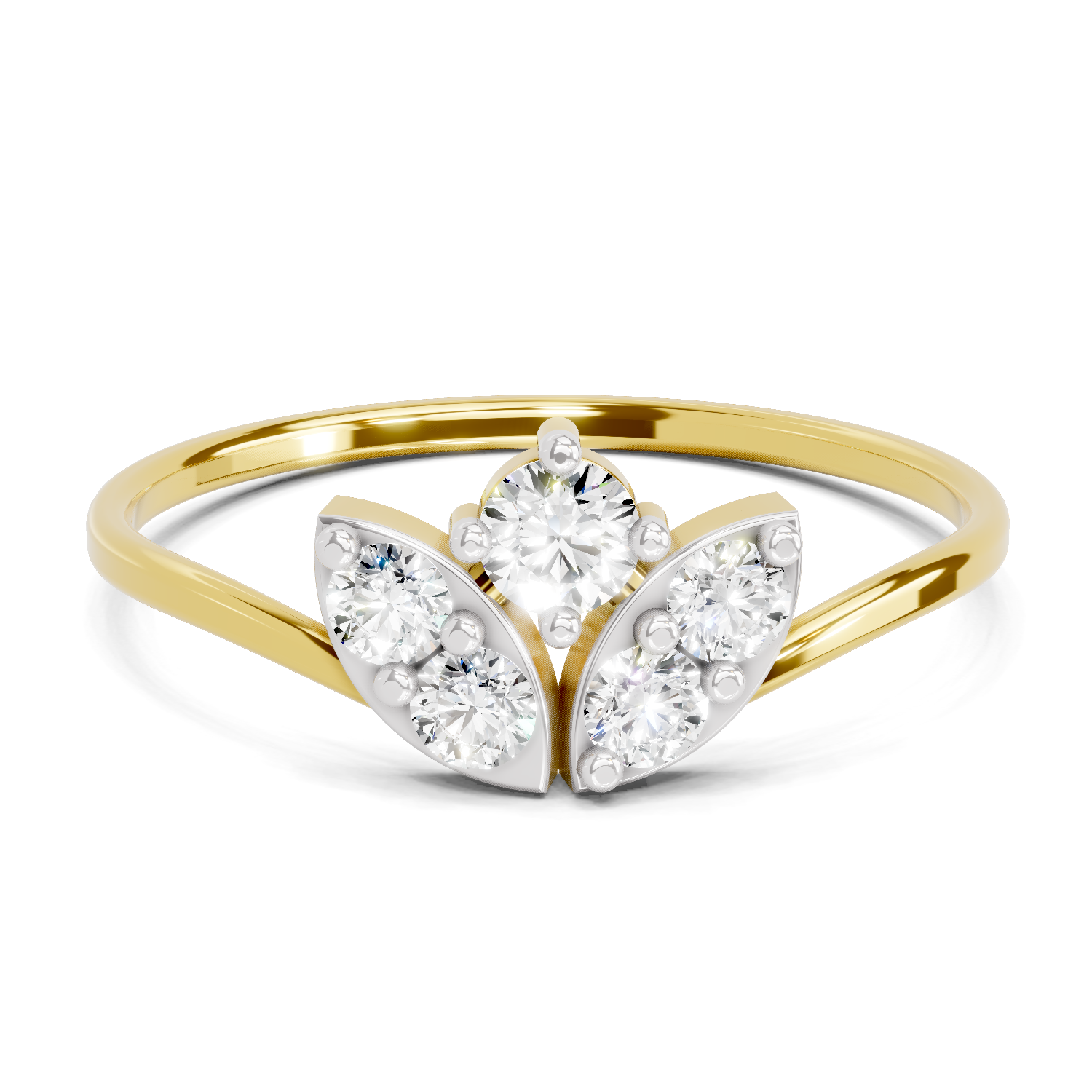 0.25 Carat Floral Grace Diamond Engagement Ring