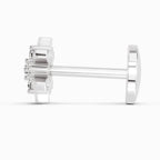 0.03 Carat Hanita Shine Diamond Nose Pin 14K - White Gold