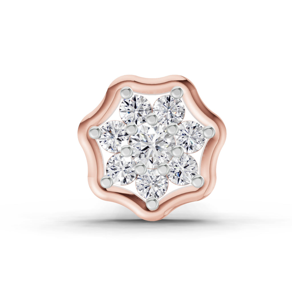 0.04 Carat Aurora Spark Diamond Nose Pin 14K - Rose Gold