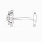 0.04 Carat Aurora Spark Diamond Nose Pin 14K - White Gold