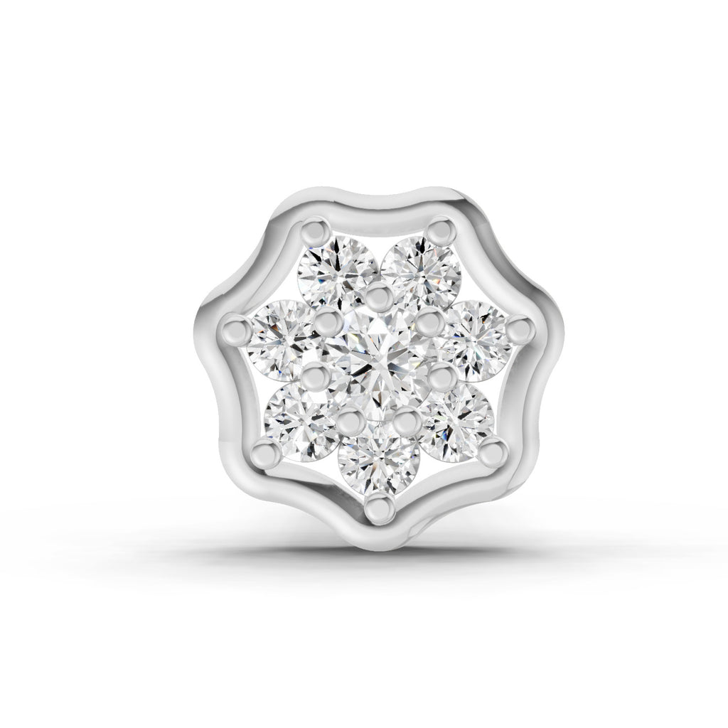 0.04 Carat Aurora Spark Diamond Nose Pin 14K - White Gold