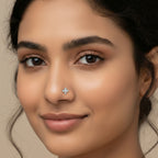 Refined Floral Diamond Nose Pin