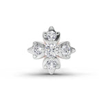 0.03 Carat Floral Diamond Nose Pin 14K