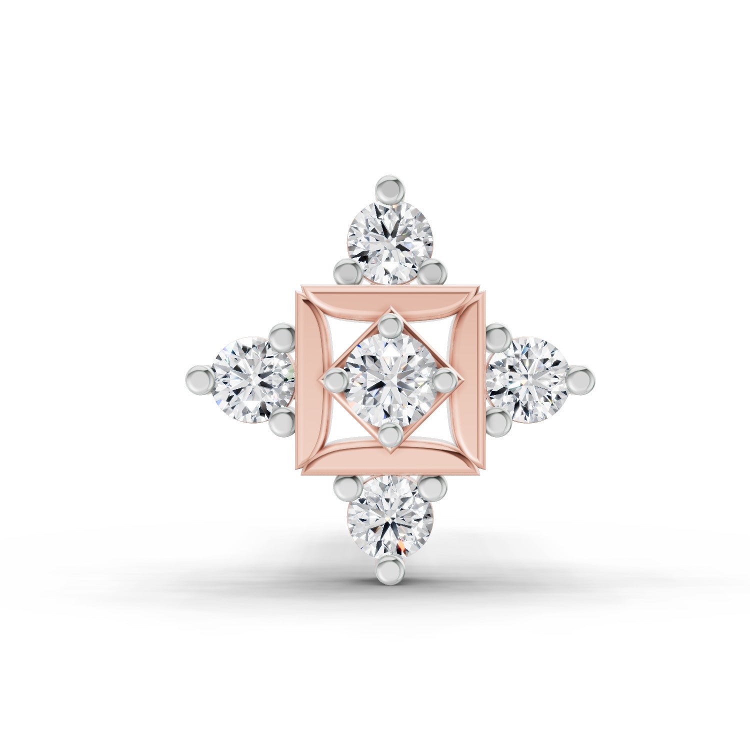 0.02 Carat The Kata Diamond Nose Pin 14K - Rose Gold