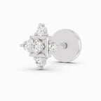 0.02 Carat The Kata Diamond Nose Pin 14K - White Gold