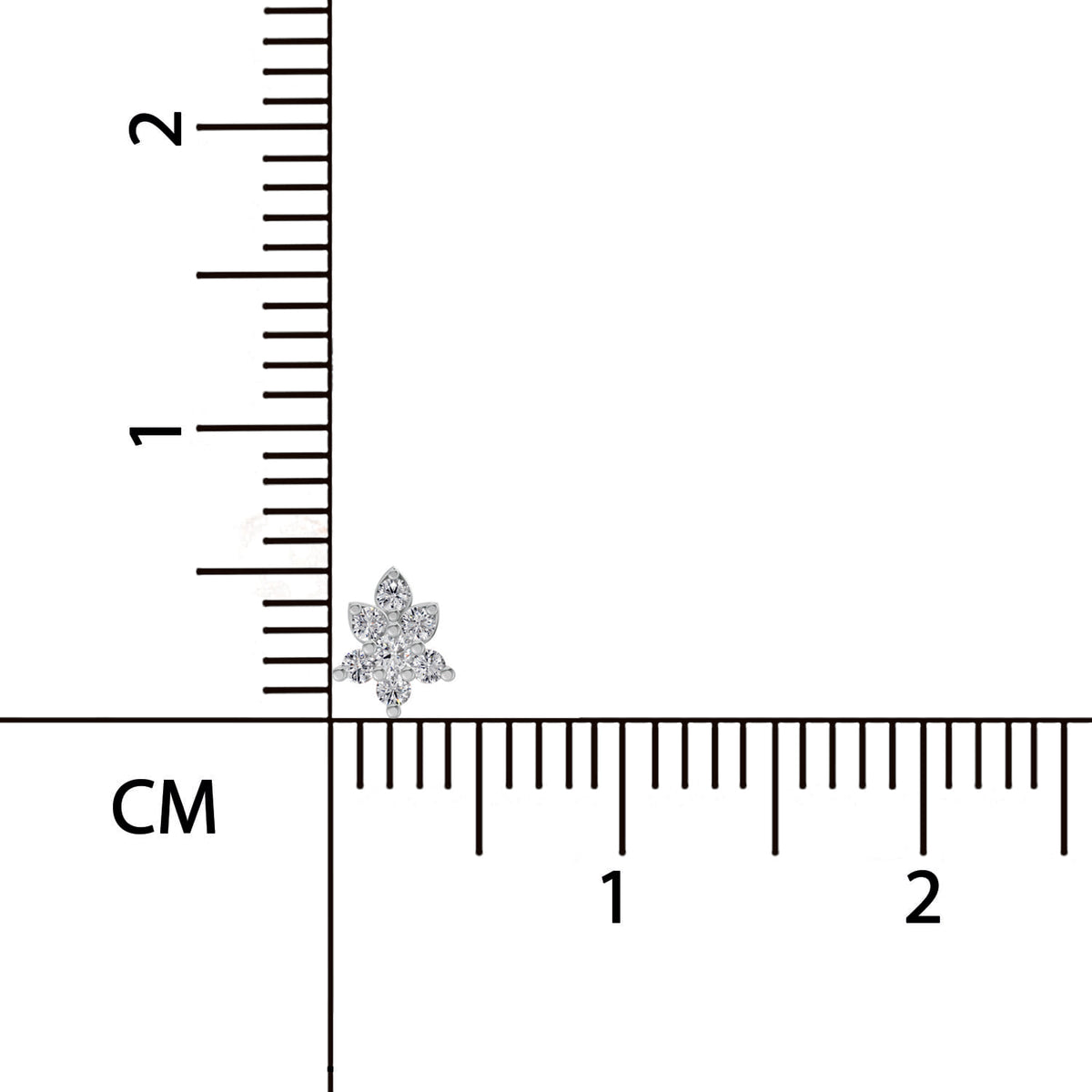 Resplendent Diamond Nose Pin