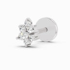 0.03 Carat Garcia Diamond Nose Pin 14K - White Gold
