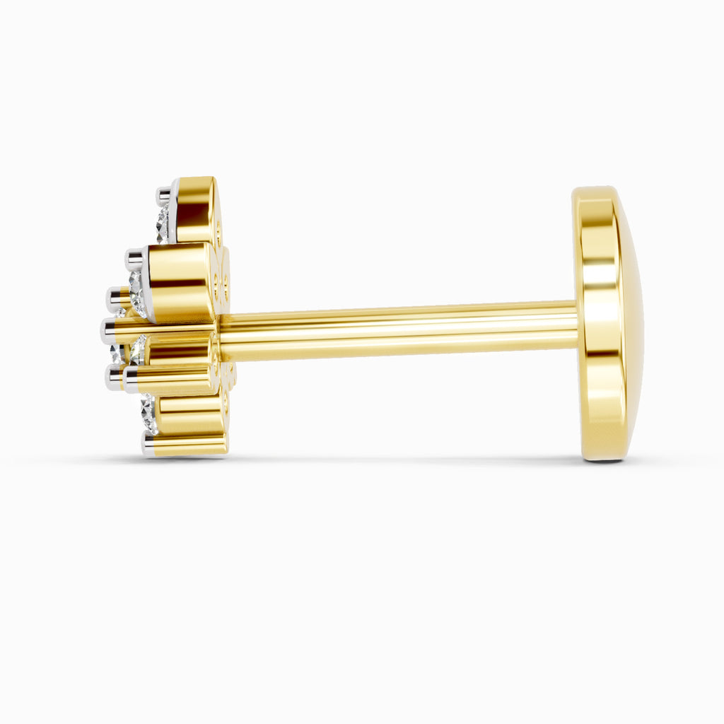 0.03 Carat Garcia Diamond Nose Pin 14K