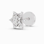 0.05 Carat Snowflake Shine Diamond Nose Pin 14K - White Gold