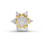 0.05 Carat Snowflake Shine Diamond Nose Pin 14K