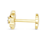 0.03 Carat Twilight Diamond Nose Pin 14K Screw