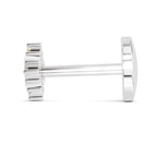 0.03 Carat Celestial Diamond Nose Pin 14K Screw - White Gold