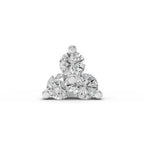 0.03 Ct Triangle Stud Nose Pin 14K - White Gold
