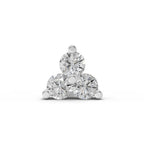 0.03 Ct Triangle Stud Nose Pin 14K