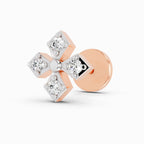 0.04 Carat aukera Celeste Bloom Diamond Nose Pin 14K - Rose Gold