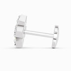 0.04 Carat aukera Celeste Bloom Diamond Nose Pin 14K - White Gold