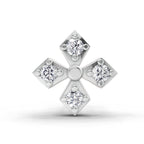 0.04 Carat aukera Celeste Bloom Diamond Nose Pin 14K - White Gold