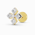 0.04 Carat aukera Celeste Bloom Diamond Nose Pin 14K
