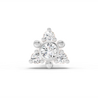 0.04 Carat Snowflower Diamond Nose Pin 14K - Rose Gold