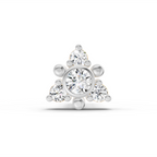0.04 Carat Snowflower Diamond Nose Pin 14K