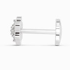 0.04 Carat Star Diamond Nose Pin 14K - White Gold