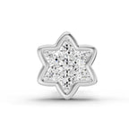 0.04 Carat Star Diamond Nose Pin 14K - White Gold