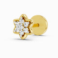 0.04 Carat Star Diamond Nose Pin 14K