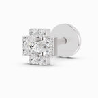 0.04 Carat Diamond Nose Pin 14K - White Gold