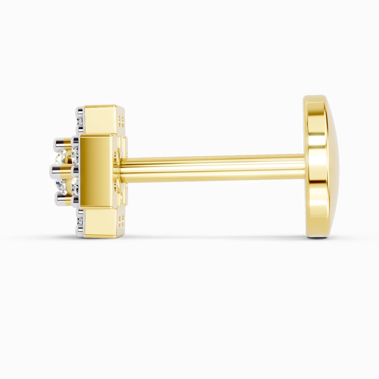 0.04 Carat Diamond Nose Pin 14K