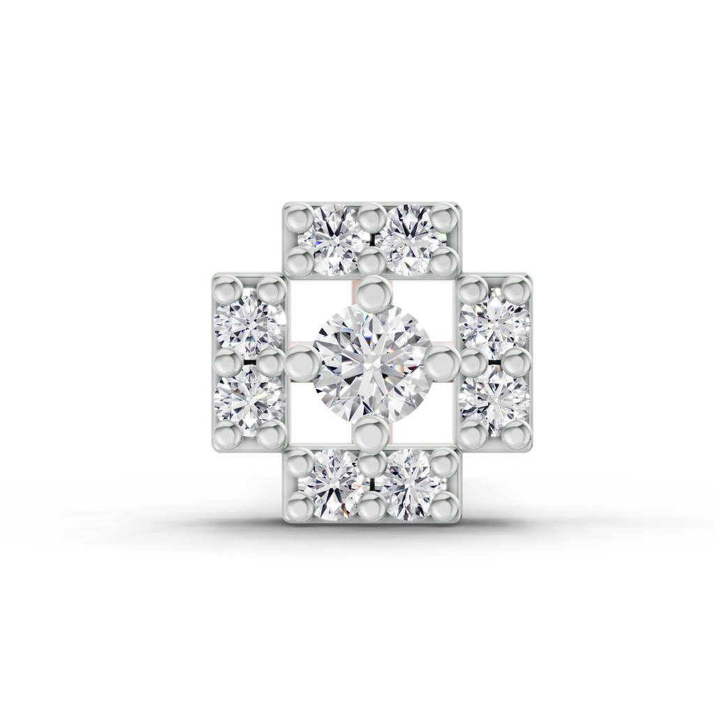 0.04 Carat Diamond Nose Pin 14K