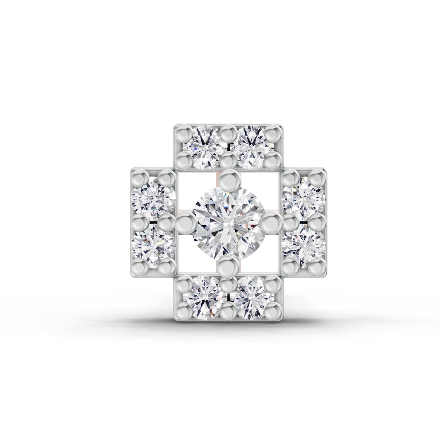 0.04 Carat Diamond Nose Pin 14K