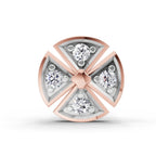 0.01 Carat Shine Eternal Radiant Hexa-Bloom Diamond Nose Pin 14K - Rose Gold
