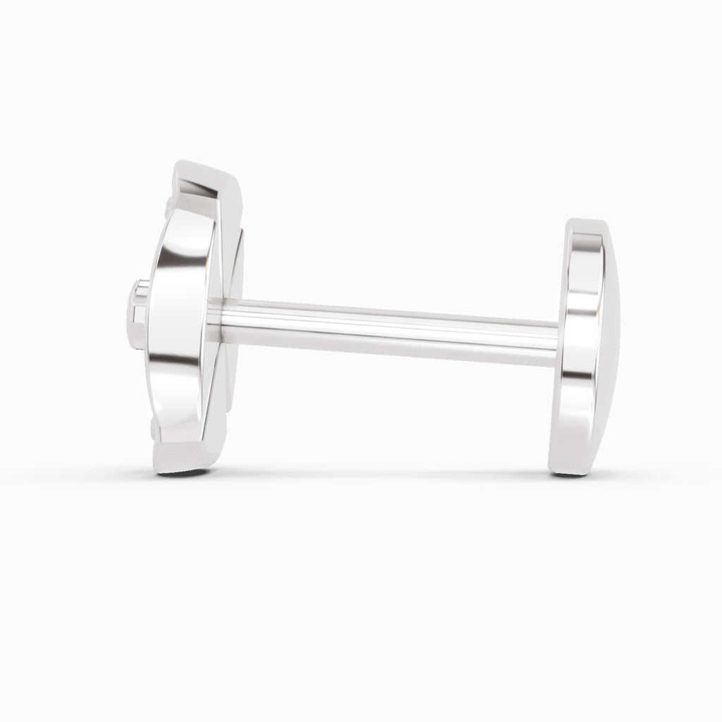 0.01 Carat Shine Eternal Radiant Hexa-Bloom Diamond Nose Pin 14K - White Gold