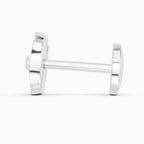 0.01 Carat Shine Eternal Radiant Hexa-Bloom Diamond Nose Pin 14K - White Gold