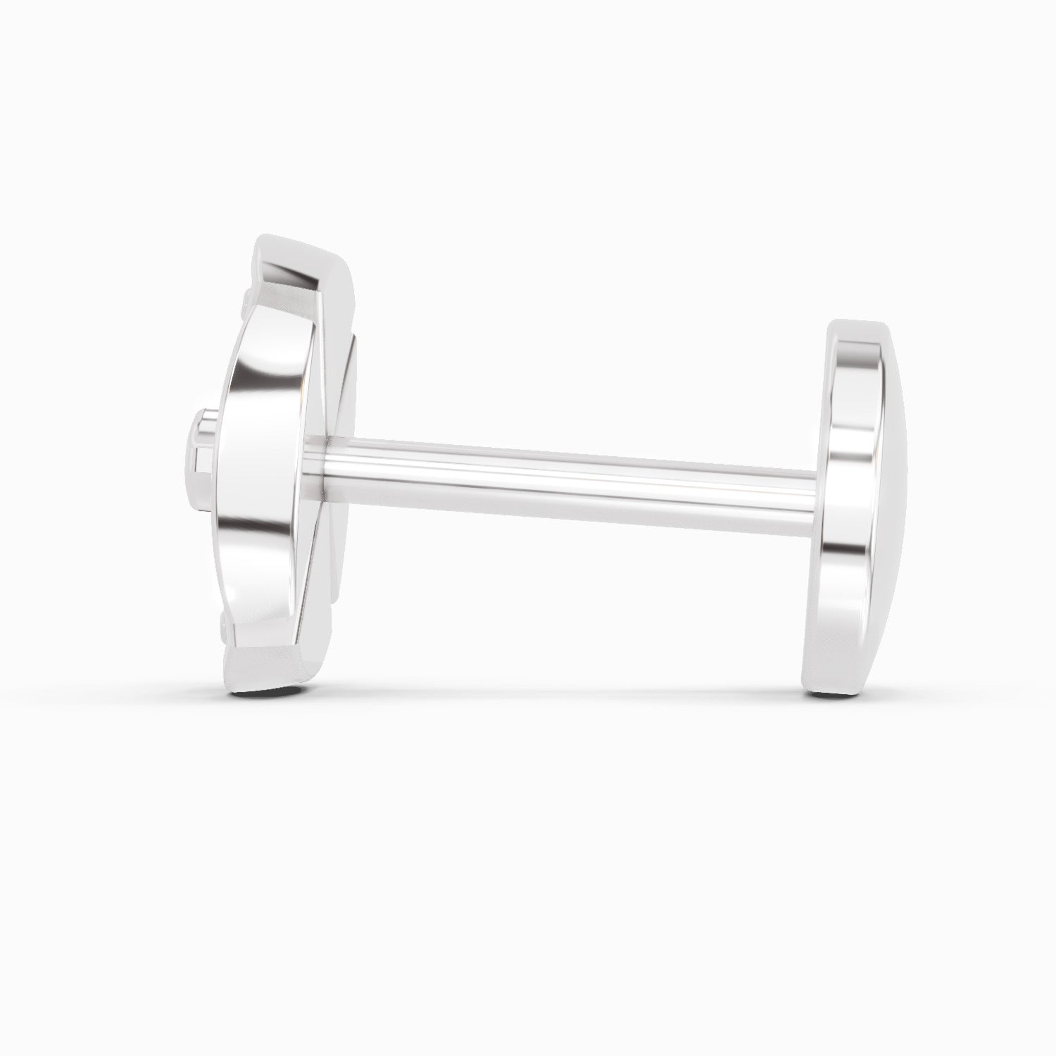 0.01 Carat Shine Eternal Radiant Hexa-Bloom Diamond Nose Pin 14K - White Gold