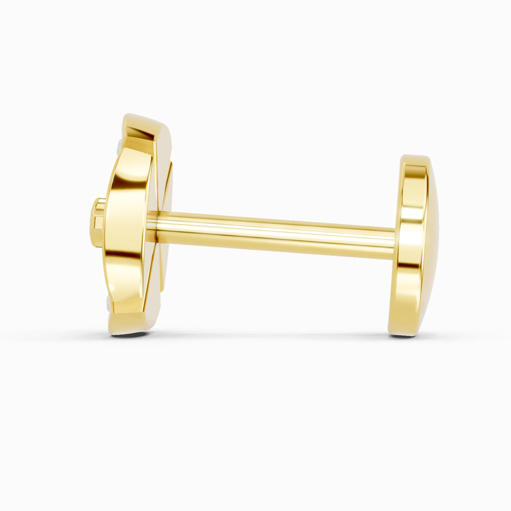 0.01 Carat Diamond Nose Pin 14K