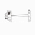 0.03 Carat Cluster Diamond Nose Pin 14K - White Gold