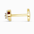 0.03 Carat Cluster Diamond Nose Pin 14K
