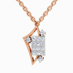 0.25 Carat Round Glow Pendant 14K Gold - Rose Gold