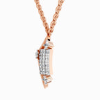 0.25 Carat Round Glow Pendant 14K Gold - Rose Gold