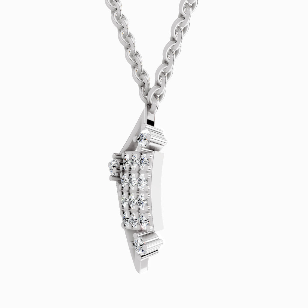 0.25 Carat Round Glow Pendant 14K Gold - White Gold