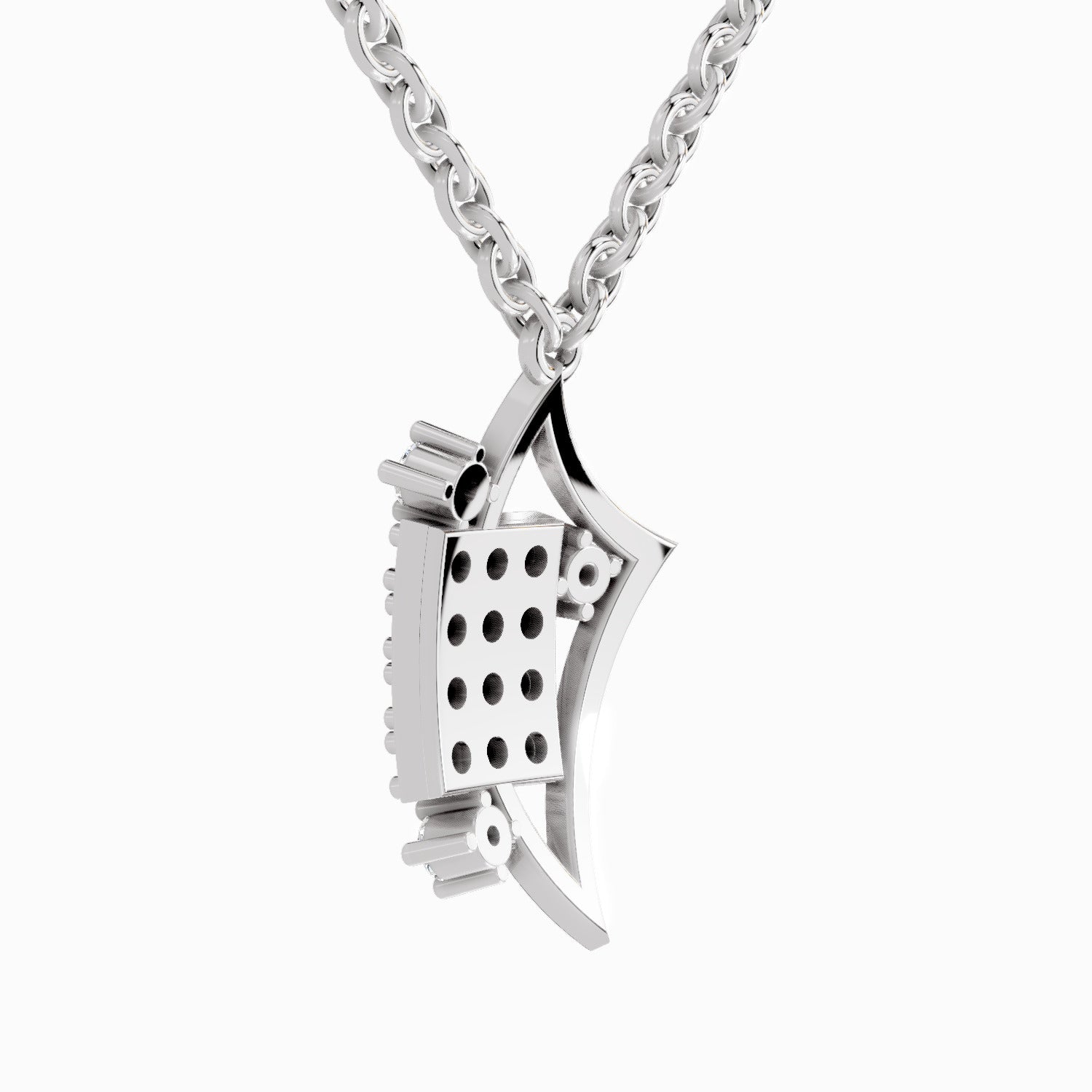 0.25 Carat Round Glow Pendant 14K Gold - White Gold