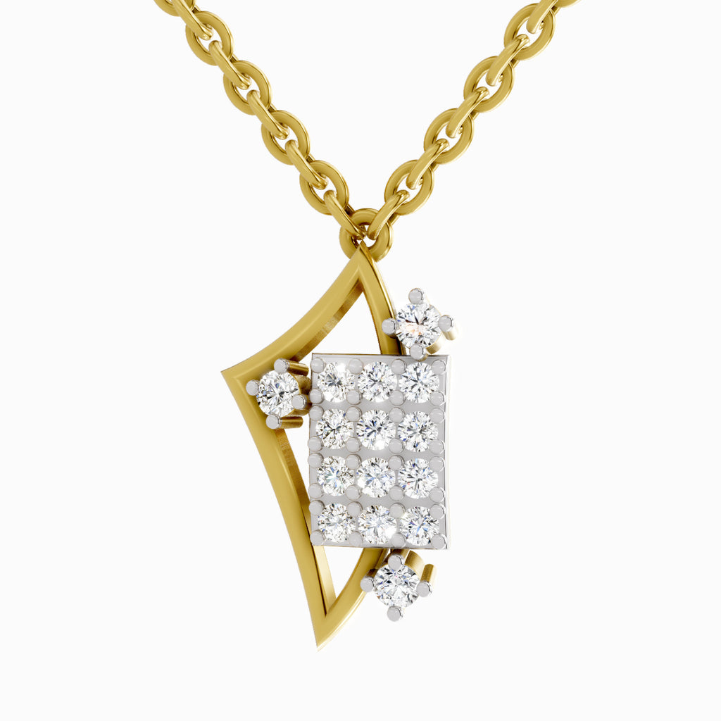 0.25 Carat Round Glow Pendant 14K Gold