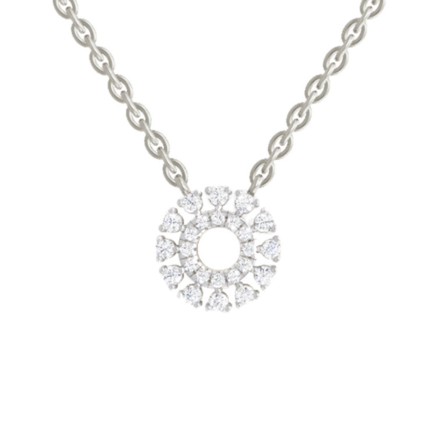 Iconic Round Diamond Necklace
