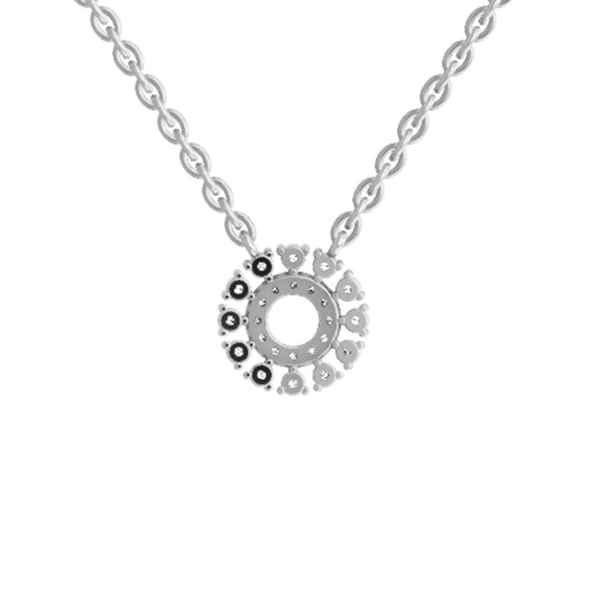 Iconic Round Diamond Necklace