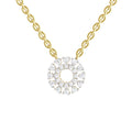 0.24 Carat Round Necklace 14K - Rose Gold