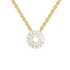0.24 Carat Round Necklace 14K - Rose Gold